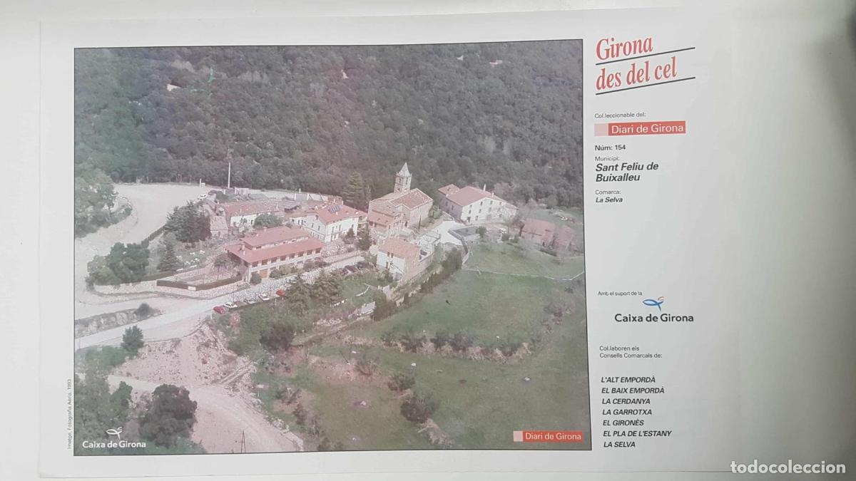 Postales: Lamina num 154 Girona des del cel: Sant Feliu de Buixalleu (Comarca La Selva - Girona) - NULL