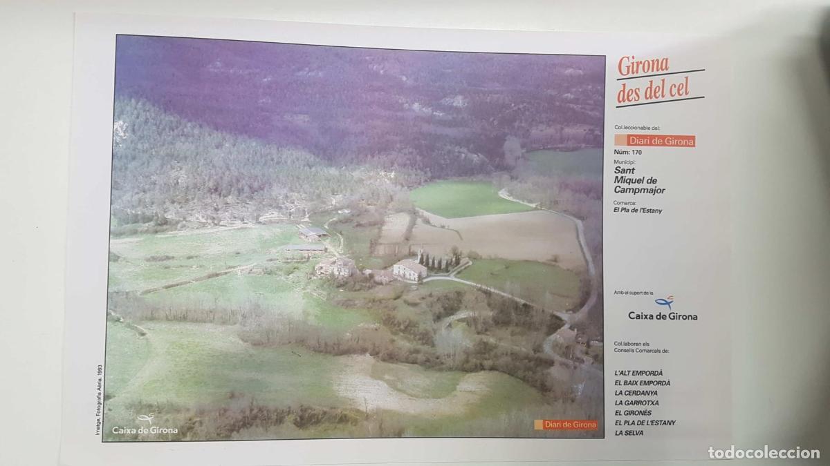 Postkarten: Lamina num 170 Girona des del cel: Sant Miquel de Campmajor (Comarca El Pla de l'Estany - Girona) -