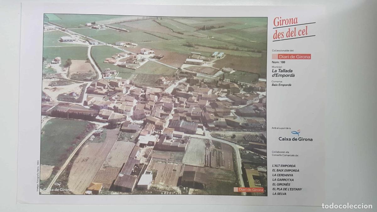 Postales: Lamina num 188 Girona des del cel: Municipi La Tallada d'Empord&agrave; (Comarca Baix Empord&agrave; - Girona) - N