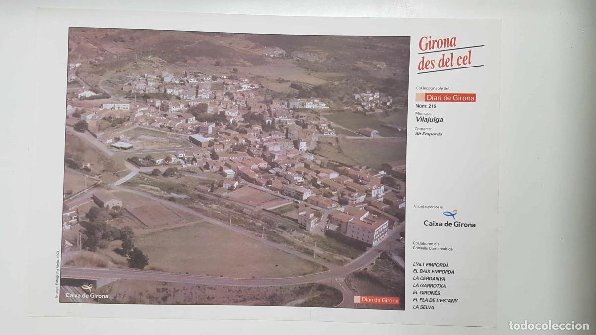 Postkarten: Lamina num 216 Girona des del cel: Municipi Vilaju&iuml;ga (Comarca Alt Empord&agrave; - Girona) - NULL