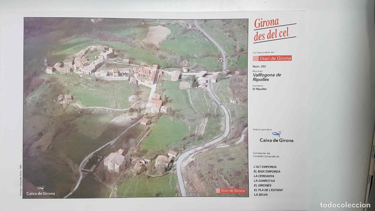 Postkarten: Lamina num 203 Girona des del cel: Municipi Vallfogona de Ripoll&egrave;s (Comarca El Ripoll&egrave;s - Girona) -