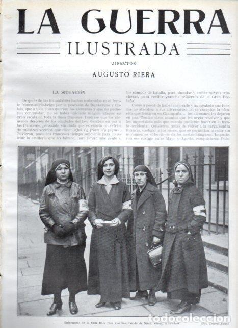 Postais: LAMINA V22359: Enfermeras de la Cruz Roja rusa en Londres - Augusto Riera