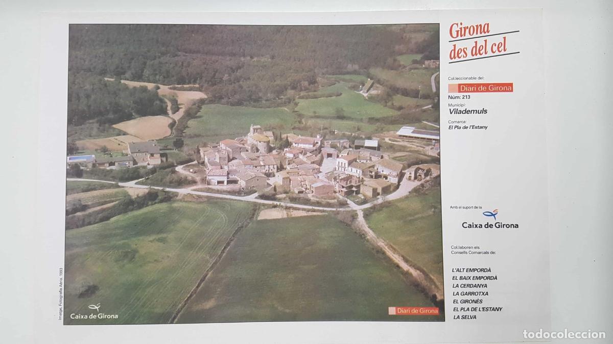 Postales: Lamina num 213 Girona des del cel: Municipi Vilademuls (Comarca El Pla de l'Estany - Girona) - NULL