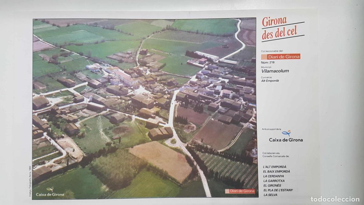 Postkarten: Lamina num 218 Girona des del cel: Municipi Vilamacolum (Comarca Alt Empord&agrave; - Girona) - NULL