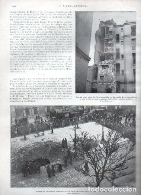 Cartoline: LAMINA V22350: Boveda del ferrocarril de Paris perforada por bomba - Augusto Riera