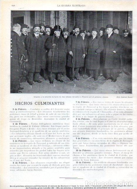 Postais: LAMINA V22352: Rehenes devuelto a Francia por Alemania en estacion de Lyon - Augusto Riera