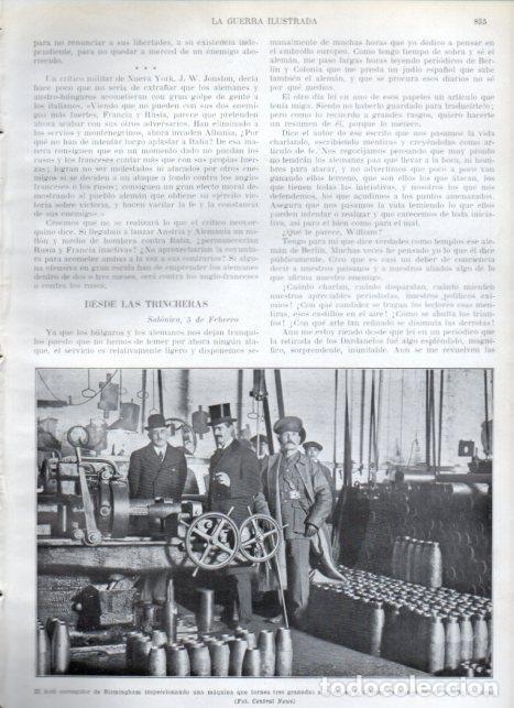 Postkarten: LAMINA V22346: Lord corregidor de Birmingham en fabrica de municiones - Augusto Riera