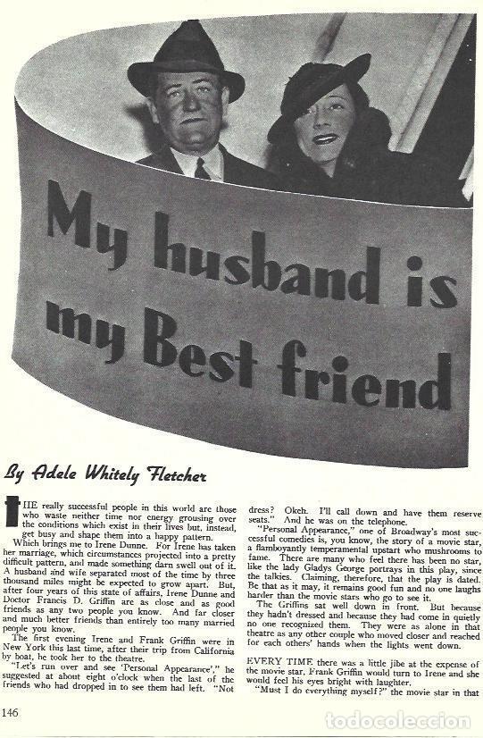 Postkarten: LAMINA 34599: Irene Dunne y su marido - Martin Levin