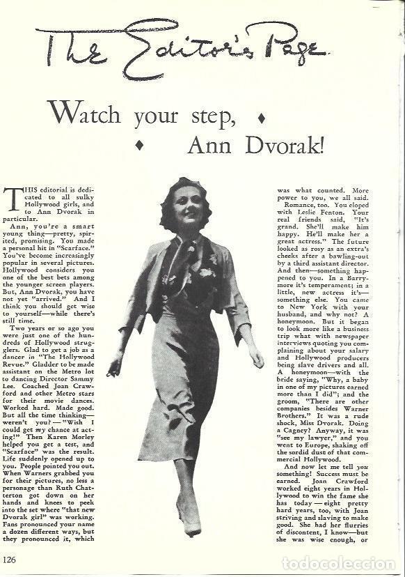 Cartoline: LAMINA 34589: Ann Dvorak - Martin Levin