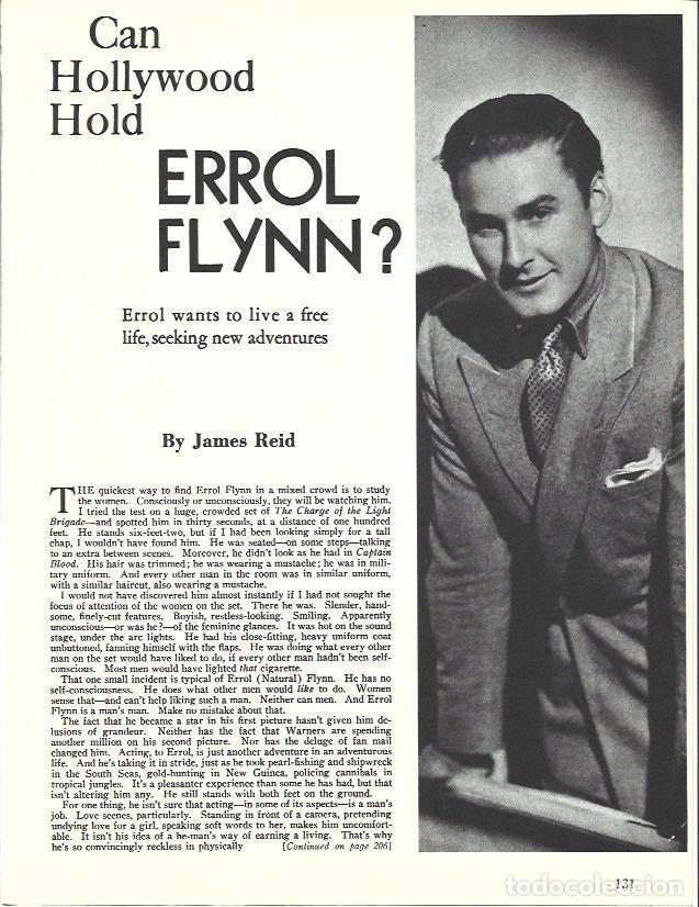 Cartes Postales: LAMINA 34592: Errol Flynn - Martin Levin
