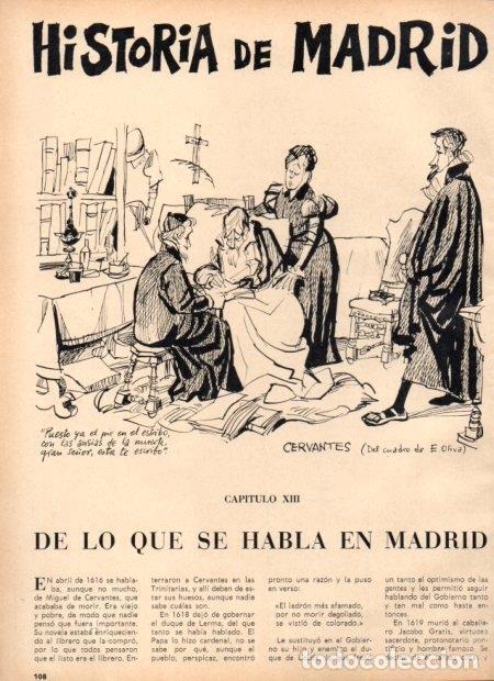 Postkarten: LAMINA V21965: Ilustracion de Mingote para capitulo XIII seccion historia de Madrid - Varios