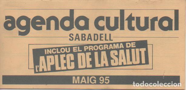 Cartoline: Varios E00550: Agenda Cultura Sabadell Maig 1995 - Varios