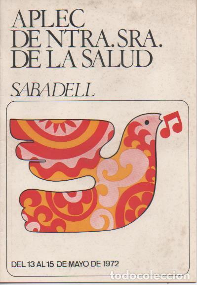 Postais: Varios E00563: Aplec de Ntra. Sra de la Salud. Sabadell 1972 - Varios