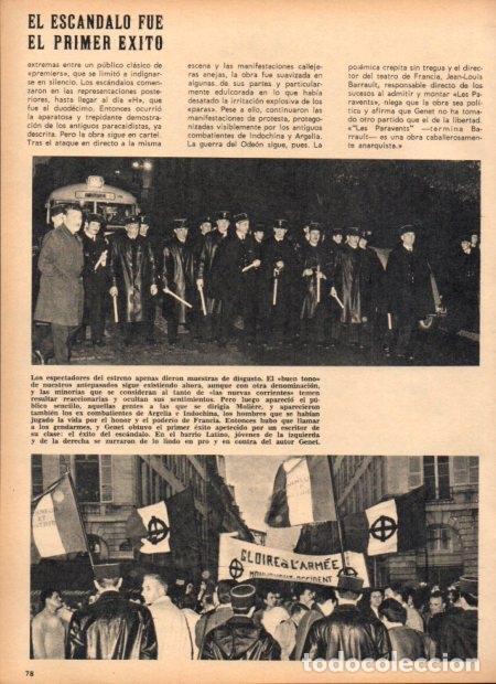 Cartoline: LAMINA V21899: Manifestantes en pro y contra del autor Genet - Varios