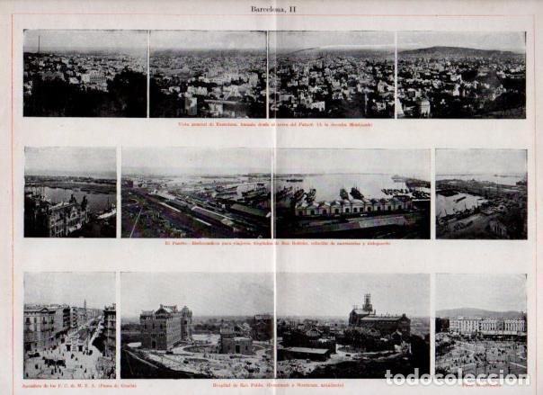 Postkarten: LAMINA V29238: Vistas varias panoramicas de Barcelona - Varios