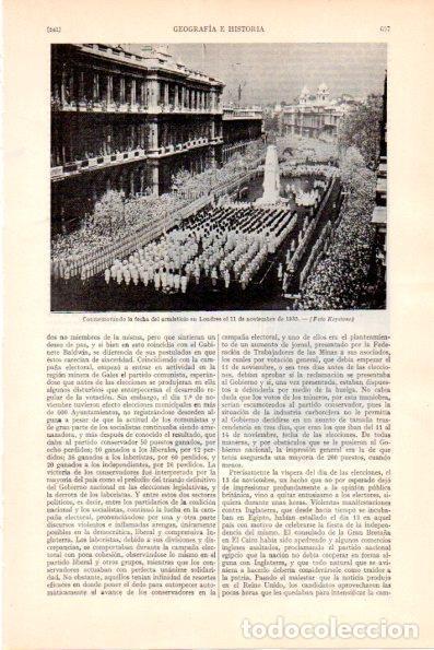 Postkarten: LAMINA V28951: Conmemoracion dels armisticio en Londres 11 noviembre 1935 - Varios