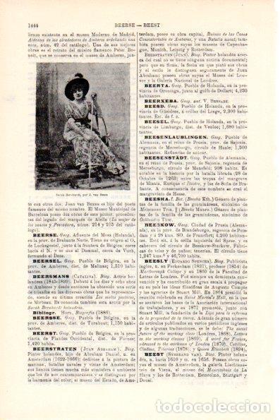 Postkarten: LAMINA V28783: Sara Bernhardt por J. van Beers - Varios