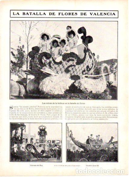 Cartes Postales: LAMINA V22781: Reinas de belleza en la batalla de flores de Valencia - Varios