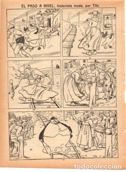 Postkarten: LAMINA V22875: Paso a nivel historieta muda por Tito - Varios