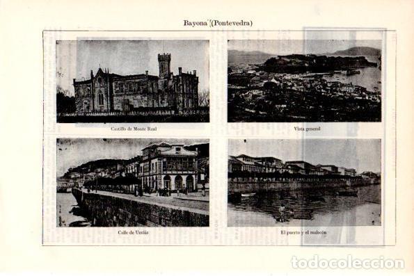 Postkarten: LAMINA V28764: Vistas varias de Bayona, Pontevedra - Varios