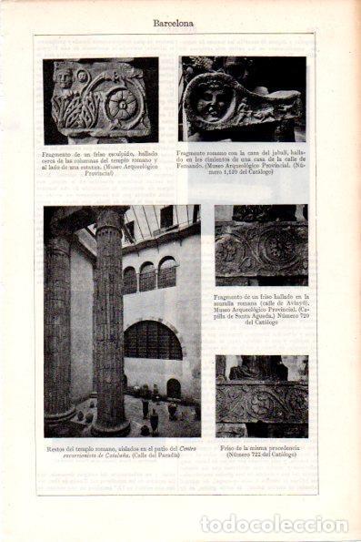 Cartoline: LAMINA V28682: Restos romanos en Barcelona - Varios