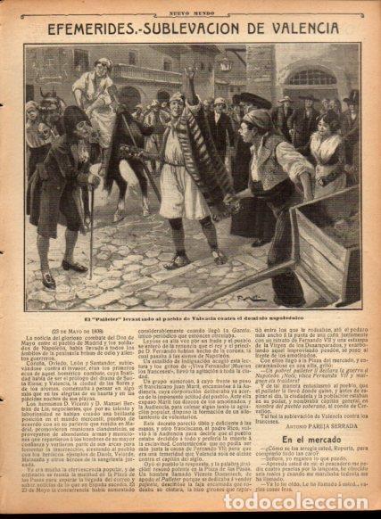 Postais: LAMINA V22772: El Palleter contra el dominio napoleonico en Valencia - Varios