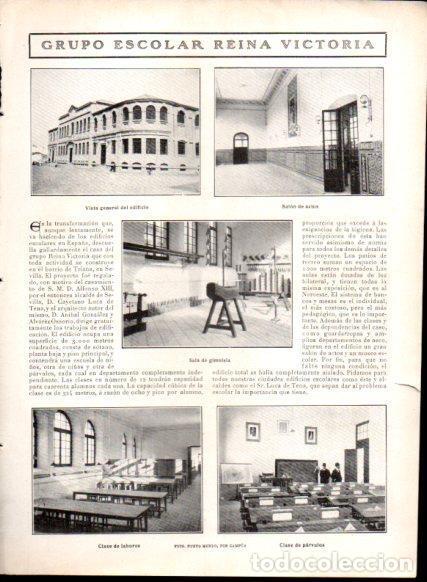 Postkarten: LAMINA V22764: Grupo escolar reina Victoria de Sevilla - Varios