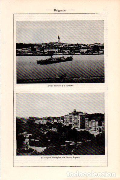 Postkarten: LAMINA V28801: Muelle Catedral y parque en Belgrado - Varios