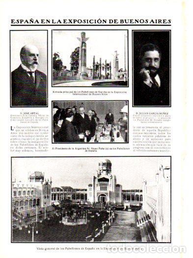 Postkarten: LAMINA V22949: Espa&ntilde;a en la Exposicion de Buenos Aires - Varios