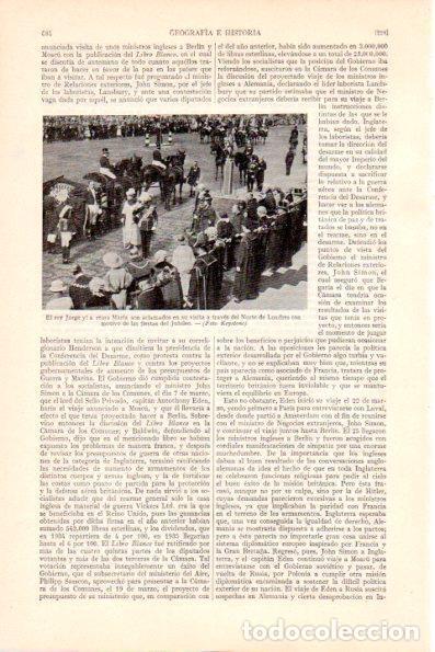 Postkarten: LAMINA V28946: Los reyes Jorge V y Maria visitando el Norte de Londres - Varios
