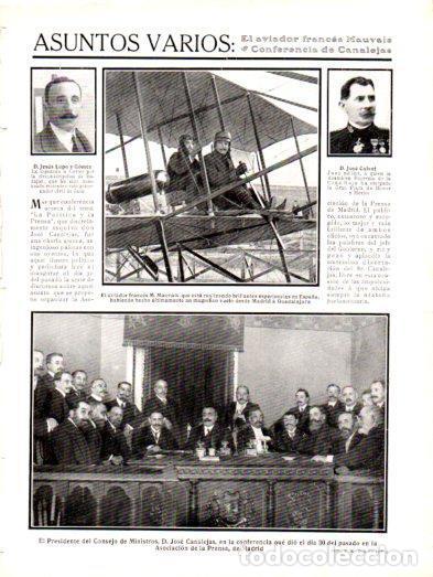 Postkarten: LAMINA V22951: Jose Canalejas en la Asociacion de Prensa de Madrid - Varios