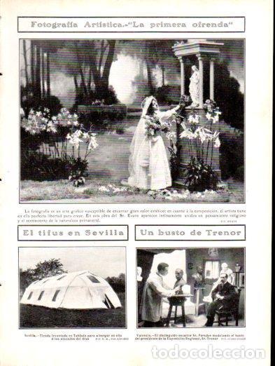 Cartoline: LAMINA V22934: Fotografia artistica La Primera ofrenda por Evans - Varios