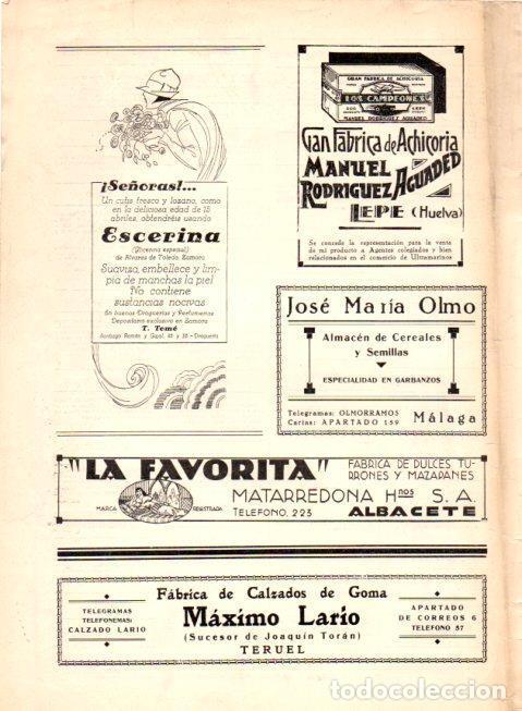 Postales: LAMINA V22582: Publicidad Escerina de Alvarez de Toledo - Varios