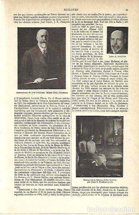 Postkarten: LAMINA ESPASA 39515: Autorretrato de Jose Benlliure - Varios