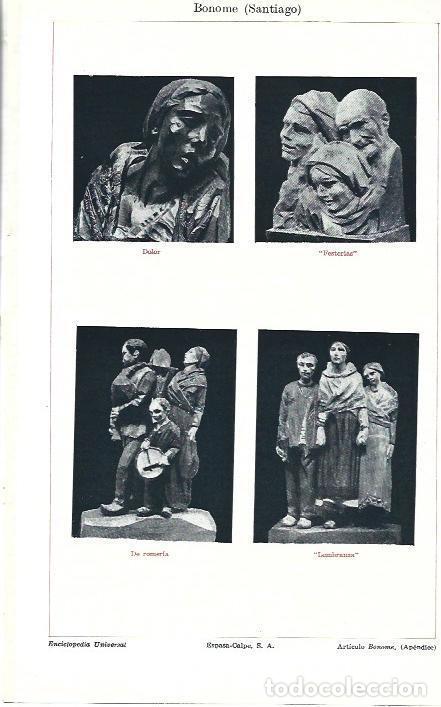 Postales: LAMINA ESPASA 39545: Esculturas por Santiago Bonome - Varios