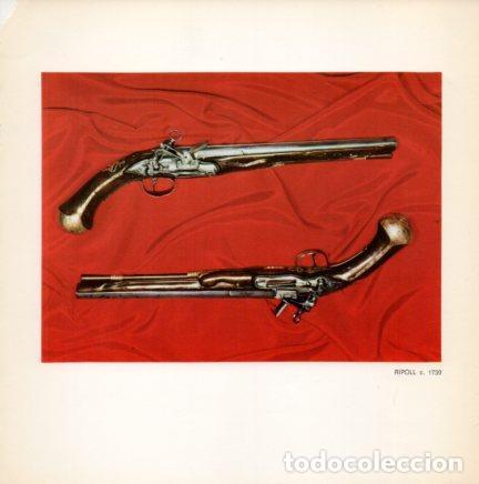 Postkarten: LAMINA V23329: Pareja de Pedernal, de Arzon. Ripoll 1730. Firmada por Coma - NULL