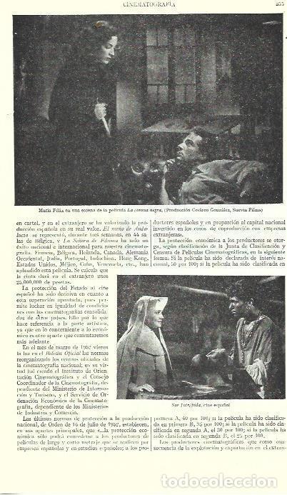 Postales: LAMINA ESPASA 39229: Maria Felix en La corona negra - Varios