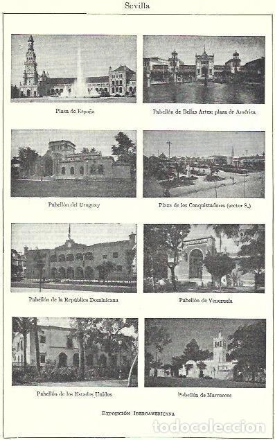Postkarten: LAMINA ESPASA 39472: Exposicion Iberoamericana de Sevilla - Varios