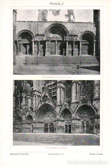 Postais: LAMINA V30163: Catedral de Bourges e Iglesia de San Gil en Arles - Varios