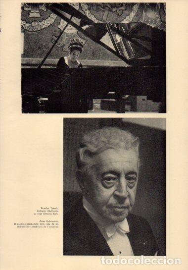 Cartes Postales: LAMINA V23079: Rosalyn Tureck y Artus Rubinstein - Varios