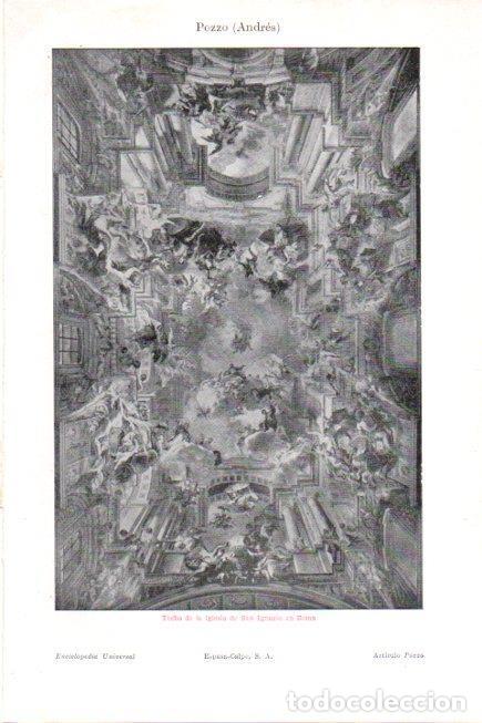 Postcards: LAMINA V30159: Techo iglesia de San Ignacio en Roma por A. Pozzo - Varios