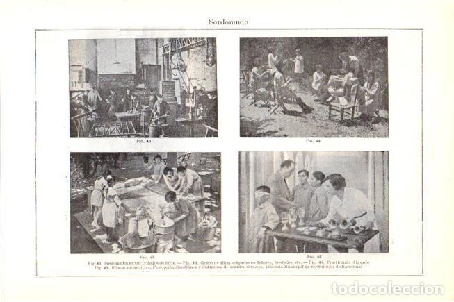 Postkarten: LAMINA V30342: Clases en la Escuela Municipal de Sordomudos de Barcelona - Varios