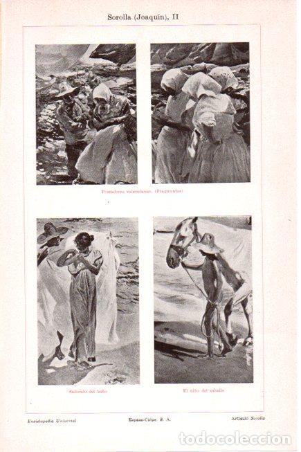 Postales: LAMINA V30297: Obras por Joaquin Sorolla - Varios