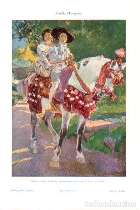 Postcards: LAMINA V30307: Maria y Miquel a caballo por Sorolla - Varios