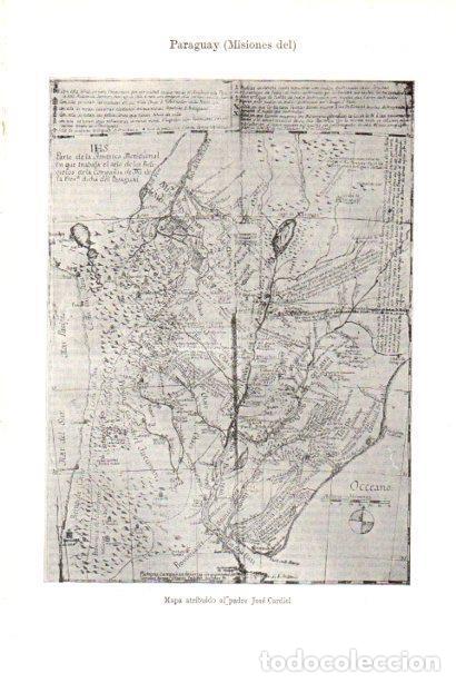 Cartoline: LAMINA V29905: Mapa Misiones del Paraguay por Jose Cardiel - Varios