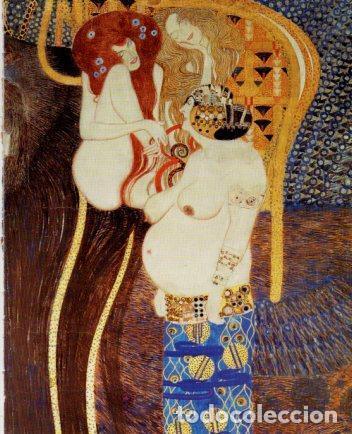 Postales: LAMINA V23240: Gustav Klimt. Las fuerzas hostiles Friso de Beethoven detalle - Varios