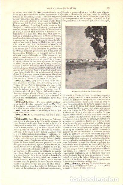 Postales: LAMINA V29936: Vista parcial de Sollana, Valencia - Varios