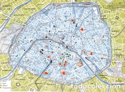 Postcards: LAMINA V23605: Paris le centre de la ville - Varios