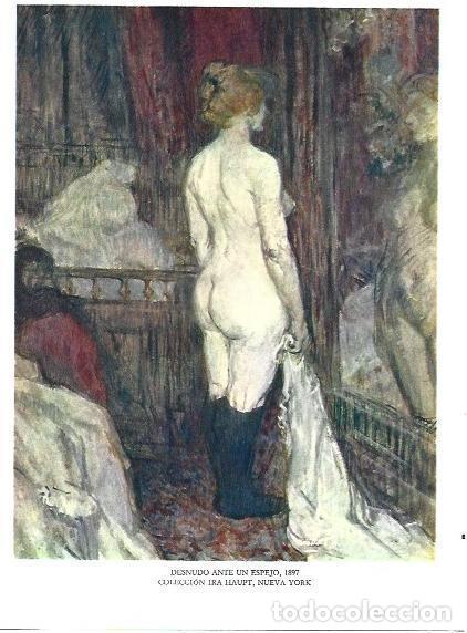 Postkarten: LAMINA 33287: Desnudo ante un espejo - Jean Bouret
