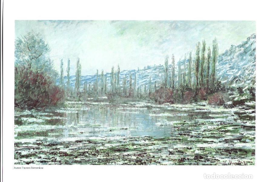 Postais: LAMINA 33389: El deshielo en Vetheuil, por Claude Monet - NULL